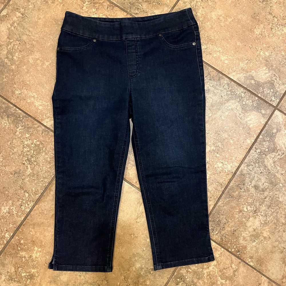 Chico’s Perfect Stretch Soft Jegging Capri Jeans - Picture 12 of 14